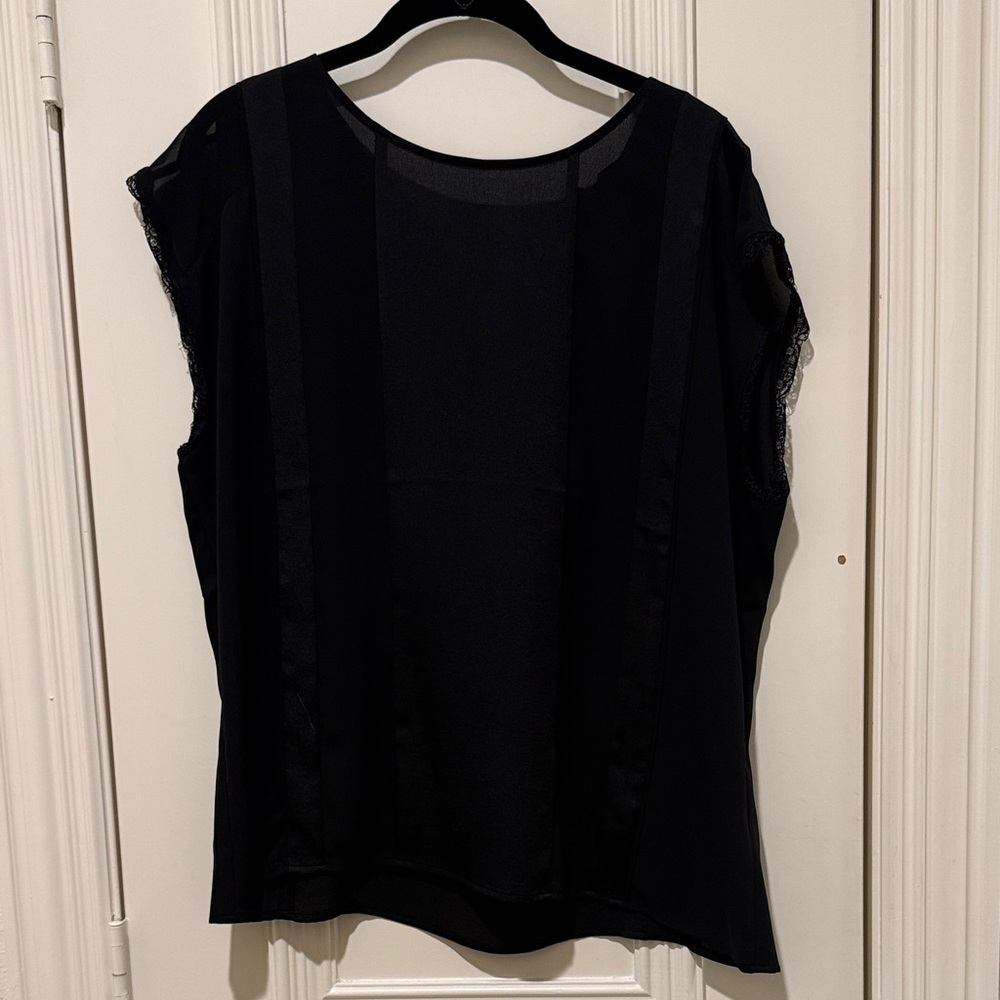 Express Black Sheer Women's Blouse